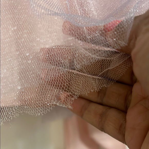 Sweet Kids Girls Lavender Purple and Blue Dress Size 7 silver design on waiste - Picture 5 of 13